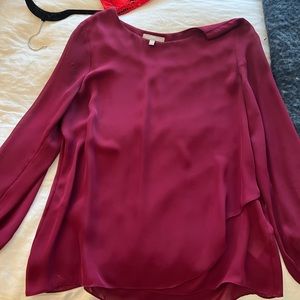 Banana republic burgundy blouse